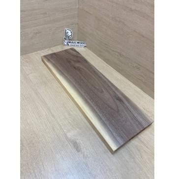 Орех Американский Заболонь заготовка на топ Смешанный А 27х188х545 мм (1шт под распил) Уценка-сучки-3