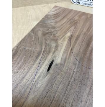 Орех Американский Заболонь заготовка на топ Смешанный А 27х188х545 мм (1шт под распил) Уценка-сучки-5