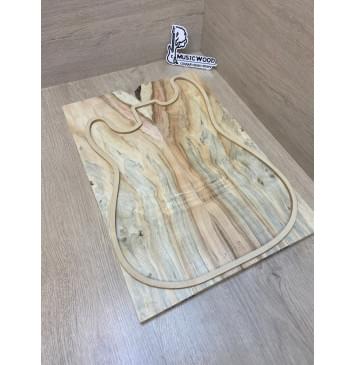 Клён Американский заготовка на топ Смешанный АА 14х170х490 мм - 2шт.(книжкой)-2