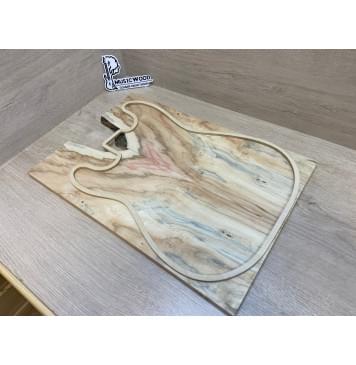 Клён Американский заготовка на топ Смешанный А 14х170х495 мм - 2шт.(книжкой)-1