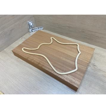 Махагон Кая заготовка корпуса для Тревел гитары Радиал АА 48х288х455 мм (Массив)-2