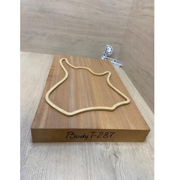 Махагон Кая заготовка корпуса для Тревел гитары Радиал АА 48х288х455 мм (Массив)-1