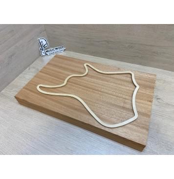 Махагон Кая заготовка корпуса для Тревел гитары Радиал АА 48х288х455 мм (Массив)-7