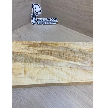 Клён Американский Волнистый заготовка на топ Смешанный ААА Волна АА 18х177-147х420 мм (1 шт под распил) АКЦИЯ-4