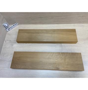 Ольха Печёная 180гр заготовка корпуса для гитары со сквозным грифом Смешанный АА 43.5х130х535 мм (2шт)-0