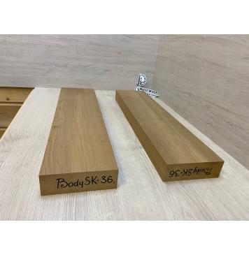 Ольха Печёная 180гр заготовка корпуса для гитары со сквозным грифом Смешанный АА 43.5х130х535 мм (2шт)-1