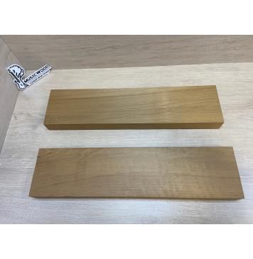 Ольха Печёная 180гр заготовка корпуса для гитары со сквозным грифом Смешанный АА 43.5х130х535 мм (2шт)-6