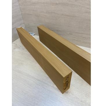 Ольха Печёная 180гр заготовка корпуса для гитары со сквозным грифом Смешанный АА 43.5х130х535 мм (2шт)-4