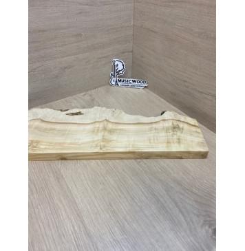 Клён Американский Каповый заготовка на топ под заливку Смешанный А Кап АА 24.5х160-110х495 мм - (1шт под распил) Уценка-трещина-3