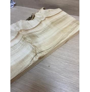 Клён Американский Каповый заготовка на топ под заливку Смешанный А Кап АА 24.5х160-110х495 мм - (1шт под распил) Уценка-трещина-4