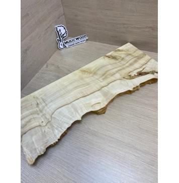 Клён Американский Каповый заготовка на топ под заливку Смешанный А Кап АА 24.5х160-130х485 мм - (1шт под распил) Уценка-трещины-10