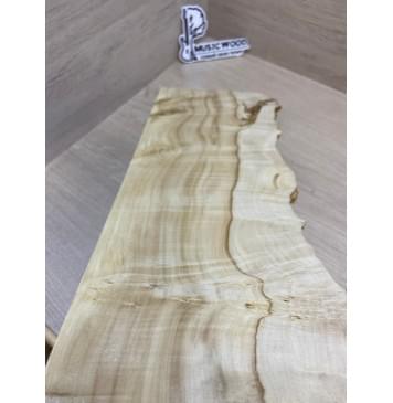 Клён Американский Каповый заготовка на топ под заливку Смешанный А Кап АА 24.5х160-130х485 мм - (1шт под распил) Уценка-трещины-5