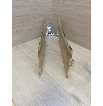 Клён Американский Волнистый (шлифованный) заготовка на топ Смешанный ААА Волна А 5х160-150х490 мм - 2 шт. (книжкой) Уценка-изогнутый-5