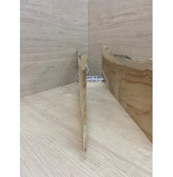 Клён Американский Волнистый (шлифованный) заготовка на топ Смешанный ААА Волна А 5х160-150х490 мм - 2 шт. (книжкой) Уценка-изогнутый-4