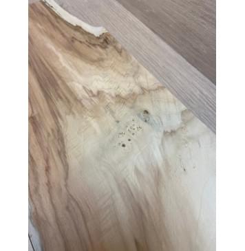 Клён Американский Волнистый (шлифованный) заготовка на топ Смешанный ААА Волна А 5х180х525 мм - 2 шт. (книжкой) Уценка-изогнутый-4