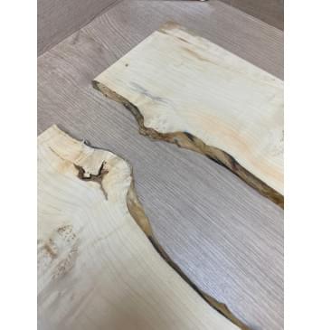 Клён Американский Каповый заготовка на топ под заливку Смешанный ААА 10х155-125х465-430 мм - 2шт.(книжкой)-6