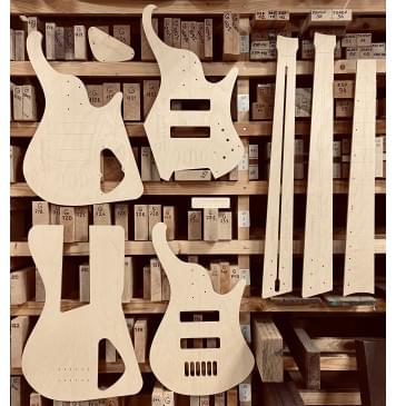 Ibanez EHB 6str, 35", 24 Frets, комплект для фрезеровки гитары, фанера 8мм Ibanez EHB 6str, 35", 24 Frets, комплект для фрезеровки гитары, фанера 8мм-0