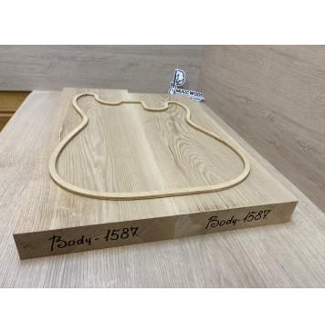 Ясень Дальневосточный Заготовка корпуса Тангент А 42,5х187х570-535 мм, 2 шт, 684 кг/м3-2