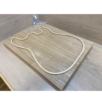 Ясень Дальневосточный Легкий Заготовка корпуса Тангент А 45х187х510-455 мм, 2 шт, 593 кг/м3-0