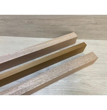 Махагон Кая/Клён Печёный 180 гр заготовка для переклеенного грифа электрогитары Радиал АА 48.5х(30.5-17.5-30.5)х715 мм - из 3х частей-1