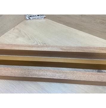 Махагон Кая/Клён Печёный 180 гр заготовка для переклеенного грифа электрогитары Радиал АА 48.5х(30.5-17.5-30.5)х715 мм - из 3х частей-12