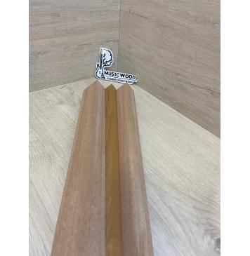 Махагон Кая/Клён Печёный 180 гр заготовка для переклеенного грифа электрогитары Радиал АА 48.5х(30.5-17.5-30.5)х715 мм - из 3х частей-3