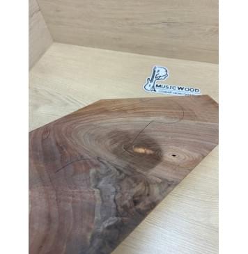 Орех Американский заготовка накладки на головку грифа Смешанный АА 3.5х148-55х320 мм-1