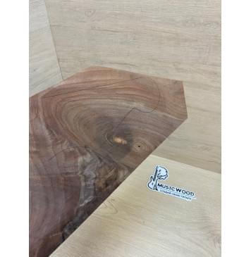 Орех Американский заготовка накладки на головку грифа Смешанный АА 3.5х148-55х320 мм-2