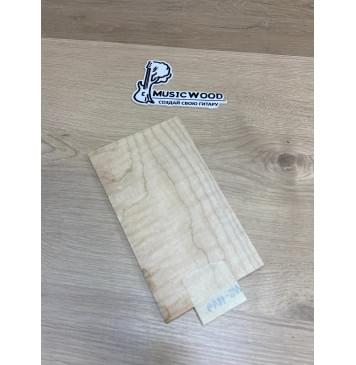 Клён Белый Явор, Волнистый заготовка накладки на головку грифа Смешанный ААА Волна АА 7х130-110х210 мм-1