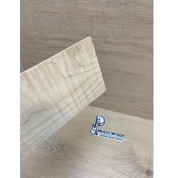 Клён Белый Явор, Волнистый заготовка накладки на головку грифа Смешанный ААА Волна АА 7х130-110х210 мм-6