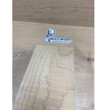 Клён Белый Явор, Волнистый заготовка накладки на головку грифа Смешанный ААА Волна АА 7х130-110х210 мм-4