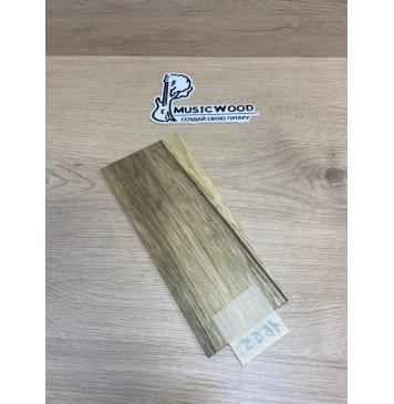 Корина Чёрная заготовка накладки на головку грифа Смешанный ААА 4.2х102-83х220 мм-4