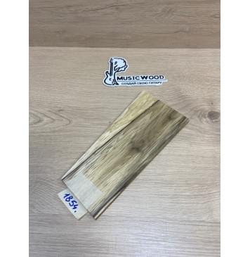 Корина Чёрная заготовка накладки на головку грифа Смешанный ААА 7.5х107-76х220 мм-0