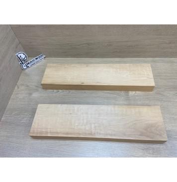 Ольха Волнистая заготовка корпуса для гитары со сквозным грифом Тангент АА Волна А 44х127х500-480 мм (2 шт)-5
