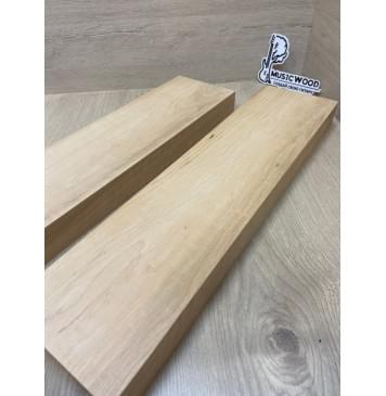 Ольха Волнистая заготовка корпуса для гитары со сквозным грифом Тангент АА Волна А 44х127х500-480 мм (2 шт)-1