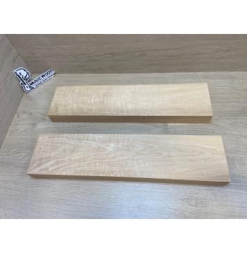Ольха Волнистая заготовка корпуса для гитары со сквозным грифом Тангент ААА Волна А 44.5х127х535-517 мм (2 шт)-7