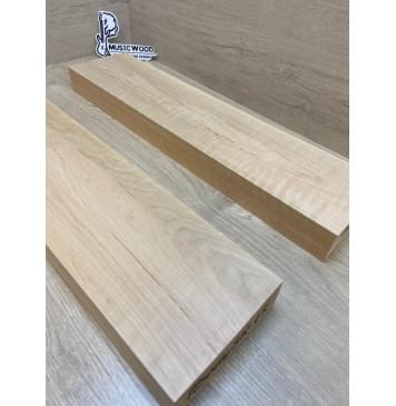 Ольха Волнистая заготовка корпуса для гитары со сквозным грифом Тангент ААА Волна А 44.5х127х535-517 мм (2 шт)-6