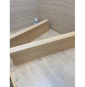 Ольха Волнистая заготовка корпуса для гитары со сквозным грифом Тангент ААА Волна А 44.5х127х535-517 мм (2 шт)-8