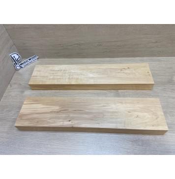 Ольха Волнистая заготовка корпуса для гитары со сквозным грифом Тангент АА Волна А 46х128х560-545 мм (2 шт)-2