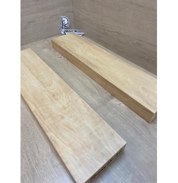 Ольха Волнистая заготовка корпуса для гитары со сквозным грифом Тангент АА Волна А 46х128х560-545 мм (2 шт)-3