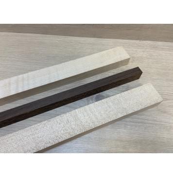 Клен Белый Явор, Волнистый/Венге/Клен Белый Явор, Волнистый заготовка для переклеенного грифа безголовой гитары Радиал АА Волна АА 25х(44-17.5-44)х610 мм - из 3х частей-4