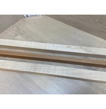 Клён Белый/Махагон заготовка для переклеенного грифа электрогитары Смешанный ААА Волна АА 27х(37-18-37)х740 мм - из 3х частей-3