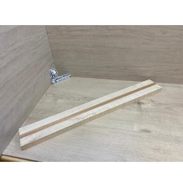 Клён Белый/Махагон заготовка для переклеенного грифа электрогитары Смешанный ААА Волна АА 27х(37-18-37)х740 мм - из 3х частей-11