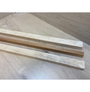 Клён Белый/Махагон заготовка для переклеенного грифа электрогитары Смешанный ААА Волна АА 27х(37-18-37)х740 мм - из 3х частей-15
