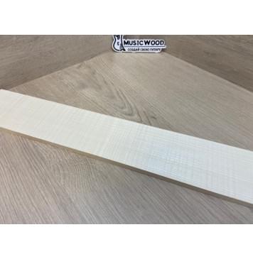 Клён Белый Явор, Волнистый заготовка накладки для электрогитары Радиал ААА Волна АА 9х80х615 мм-5
