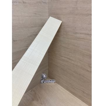 Клён Белый Явор, Волнистый заготовка накладки для электрогитары Радиал ААА Волна АА 9х80х615 мм-12