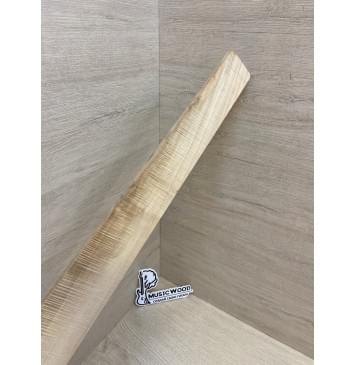 Клён Американский Волнистый заготовка накладки для электрогитары Смешанный А Волна ААА 8.5х68-47х515 мм (Уценка-сучки)-0