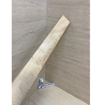 Клён Американский Волнистый заготовка накладки для электрогитары Смешанный А Волна ААА 8.5х68-47х515 мм (Уценка-сучки)-14