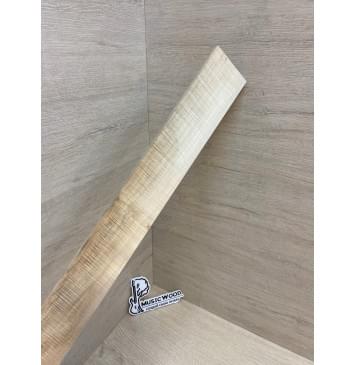 Клён Американский Волнистый заготовка накладки для электрогитары Смешанный А Волна ААА 8.5х68-47х515 мм (Уценка-сучки)-17