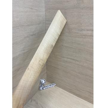 Клён Американский Волнистый заготовка накладки для электрогитары Смешанный А Волна ААА 8.5х68-47х515 мм (Уценка-сучки)-18